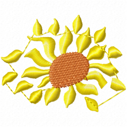 Flowers And Tree Embroidery Design 9